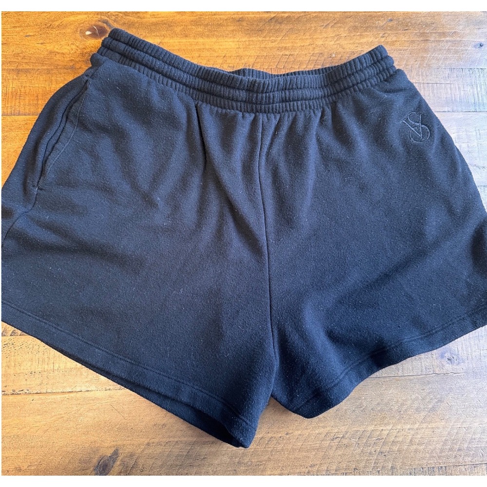Victoria's Secret Lounge Shorts Black Fleece Minimalist